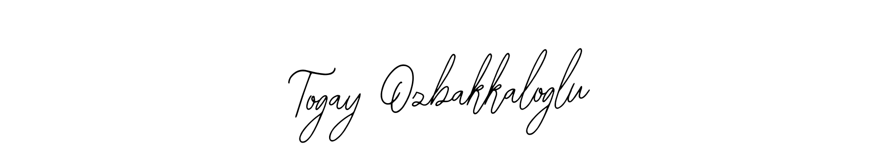 How to make Togay Ozbakkaloglu name signature. Use Bearetta-2O07w style for creating short signs online. This is the latest handwritten sign. Togay Ozbakkaloglu signature style 12 images and pictures png