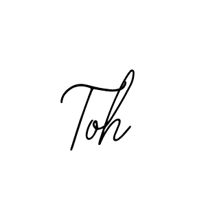 The best way (Bearetta-2O07w) to make a short signature is to pick only two or three words in your name. The name Toh include a total of six letters. For converting this name. Toh signature style 12 images and pictures png