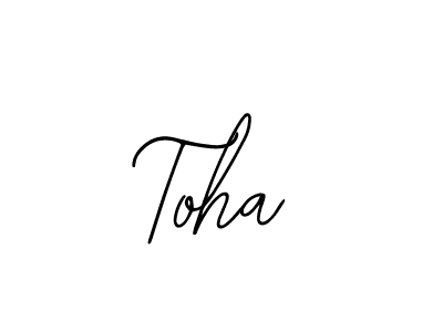 How to Draw Toha signature style? Bearetta-2O07w is a latest design signature styles for name Toha. Toha signature style 12 images and pictures png