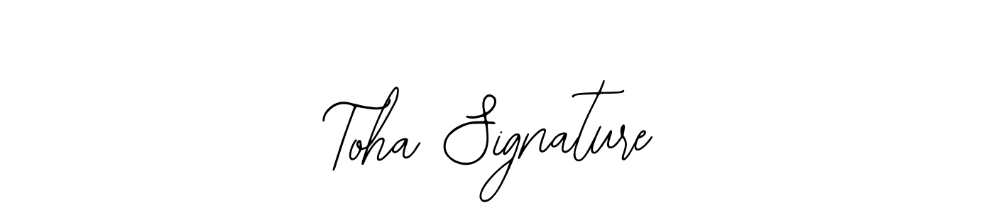 Design your own signature with our free online signature maker. With this signature software, you can create a handwritten (Bearetta-2O07w) signature for name Toha Signature. Toha Signature signature style 12 images and pictures png