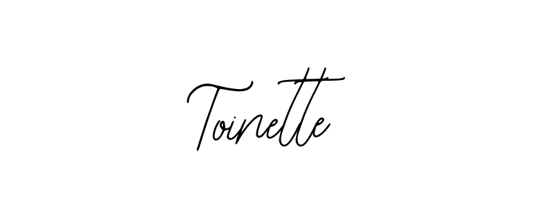 Use a signature maker to create a handwritten signature online. With this signature software, you can design (Bearetta-2O07w) your own signature for name Toinette. Toinette signature style 12 images and pictures png
