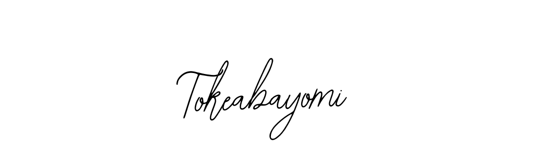It looks lik you need a new signature style for name Tokeabayomi. Design unique handwritten (Bearetta-2O07w) signature with our free signature maker in just a few clicks. Tokeabayomi signature style 12 images and pictures png