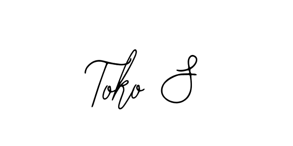 Design your own signature with our free online signature maker. With this signature software, you can create a handwritten (Bearetta-2O07w) signature for name Toko S. Toko S signature style 12 images and pictures png