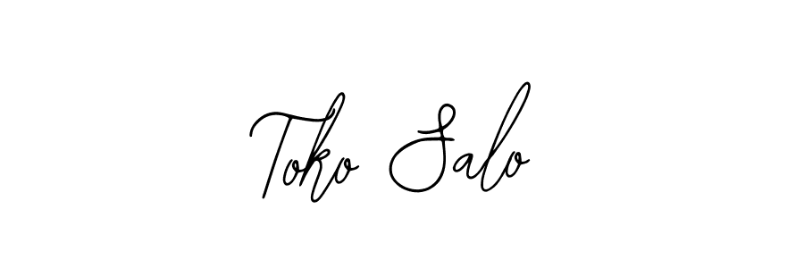 if you are searching for the best signature style for your name Toko Salo. so please give up your signature search. here we have designed multiple signature styles  using Bearetta-2O07w. Toko Salo signature style 12 images and pictures png