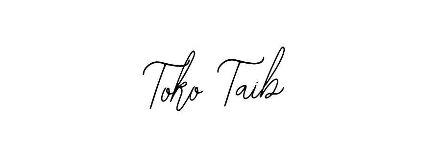 Also You can easily find your signature by using the search form. We will create Toko Taib name handwritten signature images for you free of cost using Bearetta-2O07w sign style. Toko Taib signature style 12 images and pictures png