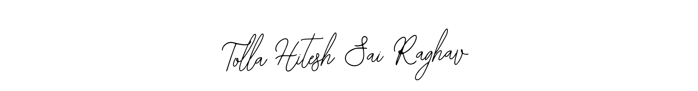 How to Draw Tolla Hitesh Sai Raghav signature style? Bearetta-2O07w is a latest design signature styles for name Tolla Hitesh Sai Raghav. Tolla Hitesh Sai Raghav signature style 12 images and pictures png