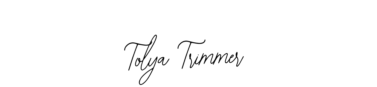 Create a beautiful signature design for name Tolya Trimmer. With this signature (Bearetta-2O07w) fonts, you can make a handwritten signature for free. Tolya Trimmer signature style 12 images and pictures png