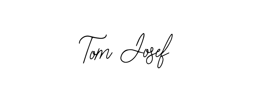 You should practise on your own different ways (Bearetta-2O07w) to write your name (Tom Josef) in signature. don't let someone else do it for you. Tom Josef signature style 12 images and pictures png