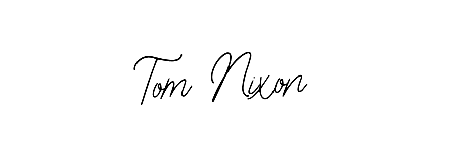 How to make Tom Nixon name signature. Use Bearetta-2O07w style for creating short signs online. This is the latest handwritten sign. Tom Nixon signature style 12 images and pictures png