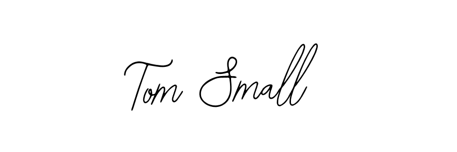 How to make Tom Small name signature. Use Bearetta-2O07w style for creating short signs online. This is the latest handwritten sign. Tom Small signature style 12 images and pictures png