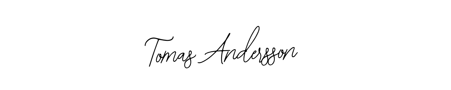 How to make Tomas Andersson name signature. Use Bearetta-2O07w style for creating short signs online. This is the latest handwritten sign. Tomas Andersson signature style 12 images and pictures png