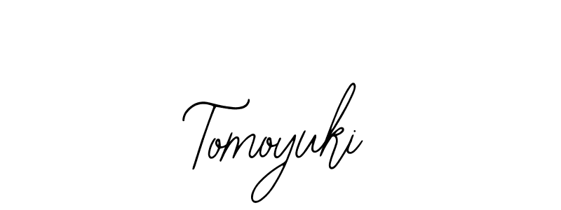 How to make Tomoyuki signature? Bearetta-2O07w is a professional autograph style. Create handwritten signature for Tomoyuki name. Tomoyuki signature style 12 images and pictures png