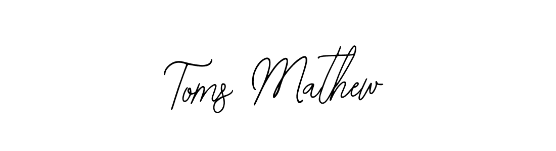 Design your own signature with our free online signature maker. With this signature software, you can create a handwritten (Bearetta-2O07w) signature for name Toms Mathew. Toms Mathew signature style 12 images and pictures png