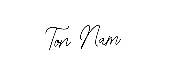 The best way (Bearetta-2O07w) to make a short signature is to pick only two or three words in your name. The name Ton Nam include a total of six letters. For converting this name. Ton Nam signature style 12 images and pictures png