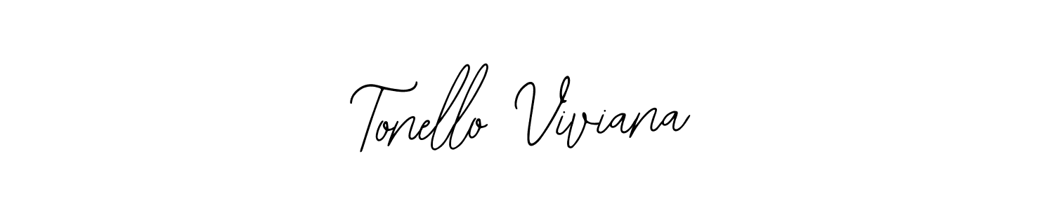 You should practise on your own different ways (Bearetta-2O07w) to write your name (Tonello Viviana) in signature. don't let someone else do it for you. Tonello Viviana signature style 12 images and pictures png