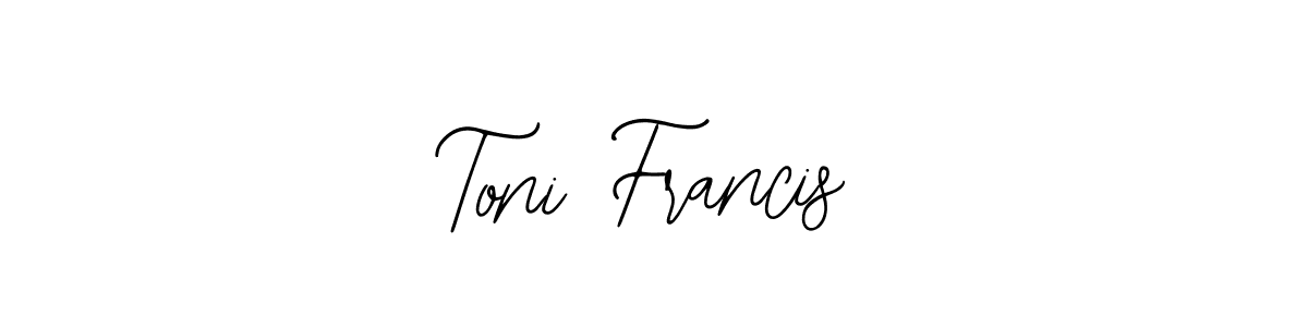 Also You can easily find your signature by using the search form. We will create Toni Francis name handwritten signature images for you free of cost using Bearetta-2O07w sign style. Toni Francis signature style 12 images and pictures png