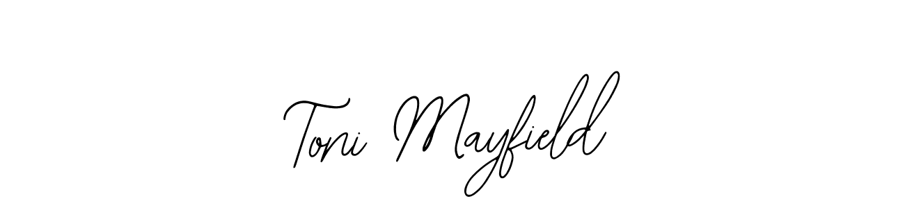 Bearetta-2O07w is a professional signature style that is perfect for those who want to add a touch of class to their signature. It is also a great choice for those who want to make their signature more unique. Get Toni Mayfield name to fancy signature for free. Toni Mayfield signature style 12 images and pictures png