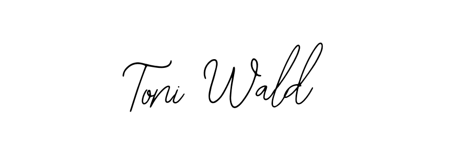 Also You can easily find your signature by using the search form. We will create Toni Wald name handwritten signature images for you free of cost using Bearetta-2O07w sign style. Toni Wald signature style 12 images and pictures png