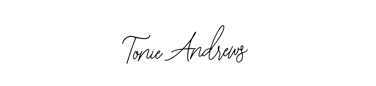 How to Draw Tonie Andrews signature style? Bearetta-2O07w is a latest design signature styles for name Tonie Andrews. Tonie Andrews signature style 12 images and pictures png