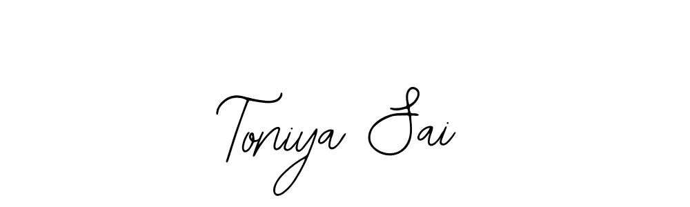 How to make Toniya Sai signature? Bearetta-2O07w is a professional autograph style. Create handwritten signature for Toniya Sai name. Toniya Sai signature style 12 images and pictures png