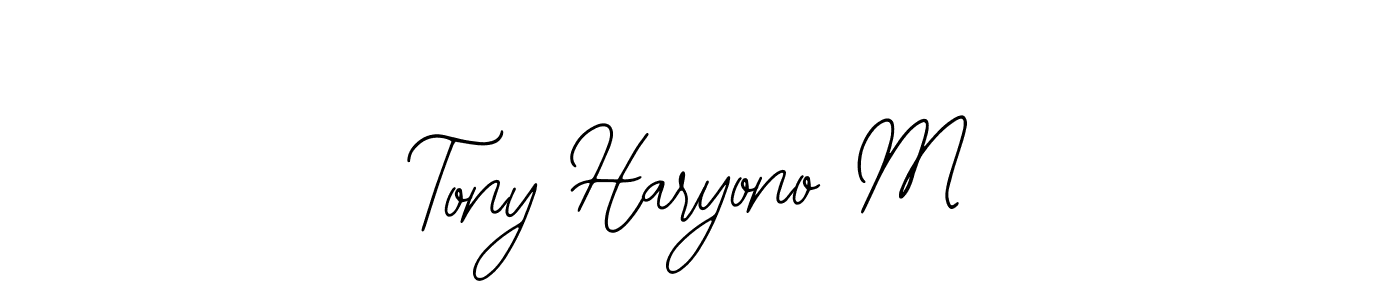 It looks lik you need a new signature style for name Tony Haryono M. Design unique handwritten (Bearetta-2O07w) signature with our free signature maker in just a few clicks. Tony Haryono M signature style 12 images and pictures png