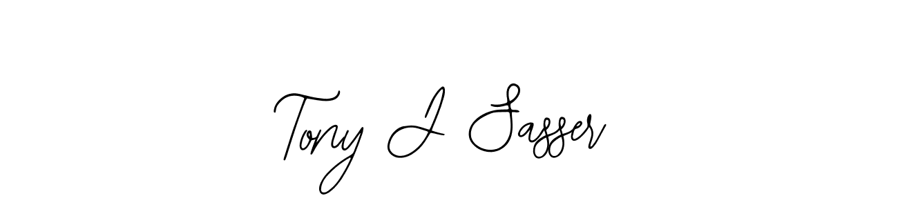 You should practise on your own different ways (Bearetta-2O07w) to write your name (Tony J Sasser) in signature. don't let someone else do it for you. Tony J Sasser signature style 12 images and pictures png