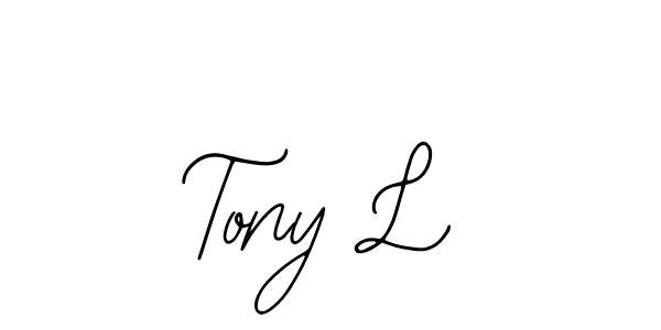 Bearetta-2O07w is a professional signature style that is perfect for those who want to add a touch of class to their signature. It is also a great choice for those who want to make their signature more unique. Get Tony L name to fancy signature for free. Tony L signature style 12 images and pictures png