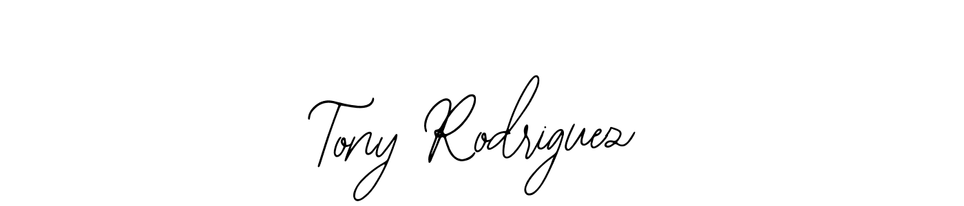 Use a signature maker to create a handwritten signature online. With this signature software, you can design (Bearetta-2O07w) your own signature for name Tony Rodriguez. Tony Rodriguez signature style 12 images and pictures png