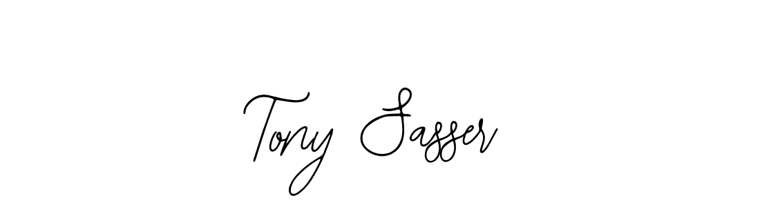 How to make Tony Sasser name signature. Use Bearetta-2O07w style for creating short signs online. This is the latest handwritten sign. Tony Sasser signature style 12 images and pictures png