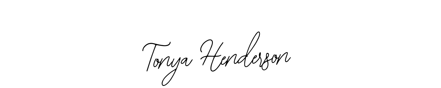 You should practise on your own different ways (Bearetta-2O07w) to write your name (Tonya Henderson) in signature. don't let someone else do it for you. Tonya Henderson signature style 12 images and pictures png