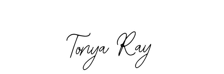 Use a signature maker to create a handwritten signature online. With this signature software, you can design (Bearetta-2O07w) your own signature for name Tonya Ray. Tonya Ray signature style 12 images and pictures png