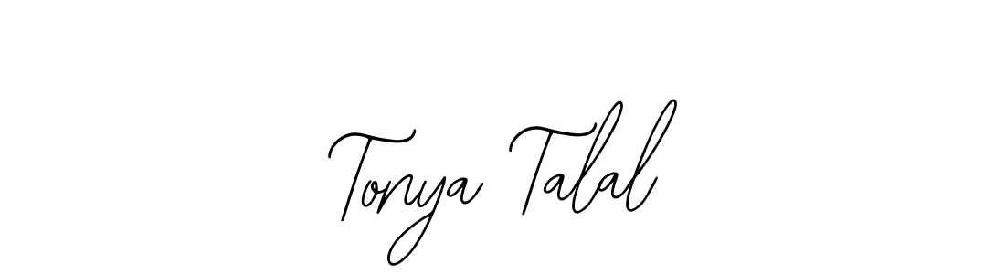 The best way (Bearetta-2O07w) to make a short signature is to pick only two or three words in your name. The name Tonya Talal include a total of six letters. For converting this name. Tonya Talal signature style 12 images and pictures png