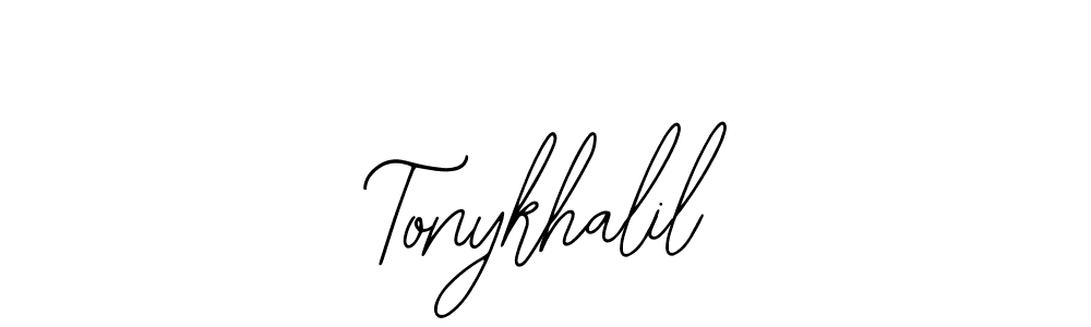 Make a short Tonykhalil signature style. Manage your documents anywhere anytime using Bearetta-2O07w. Create and add eSignatures, submit forms, share and send files easily. Tonykhalil signature style 12 images and pictures png