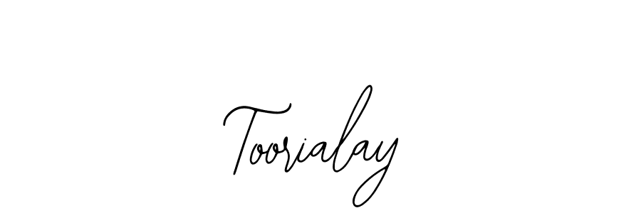 You should practise on your own different ways (Bearetta-2O07w) to write your name (Toorialay) in signature. don't let someone else do it for you. Toorialay signature style 12 images and pictures png