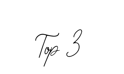 Make a beautiful signature design for name Top 3. With this signature (Bearetta-2O07w) style, you can create a handwritten signature for free. Top 3 signature style 12 images and pictures png