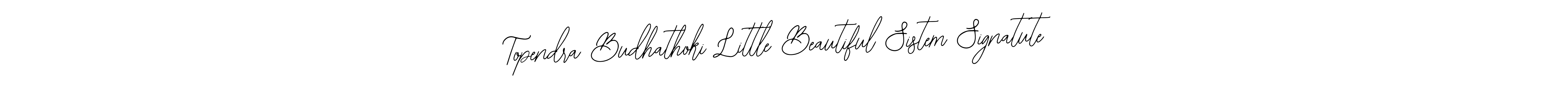 Similarly Bearetta-2O07w is the best handwritten signature design. Signature creator online .You can use it as an online autograph creator for name Topendra Budhathoki Little Beautiful Sistem Signatute. Topendra Budhathoki Little Beautiful Sistem Signatute signature style 12 images and pictures png