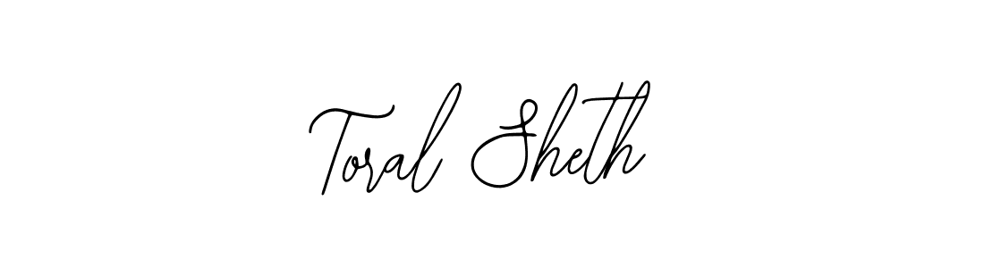 Use a signature maker to create a handwritten signature online. With this signature software, you can design (Bearetta-2O07w) your own signature for name Toral Sheth. Toral Sheth signature style 12 images and pictures png