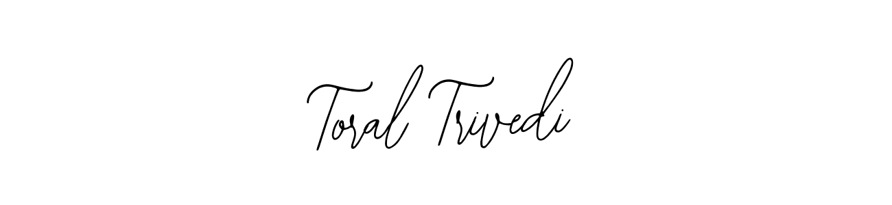 The best way (Bearetta-2O07w) to make a short signature is to pick only two or three words in your name. The name Toral Trivedi include a total of six letters. For converting this name. Toral Trivedi signature style 12 images and pictures png