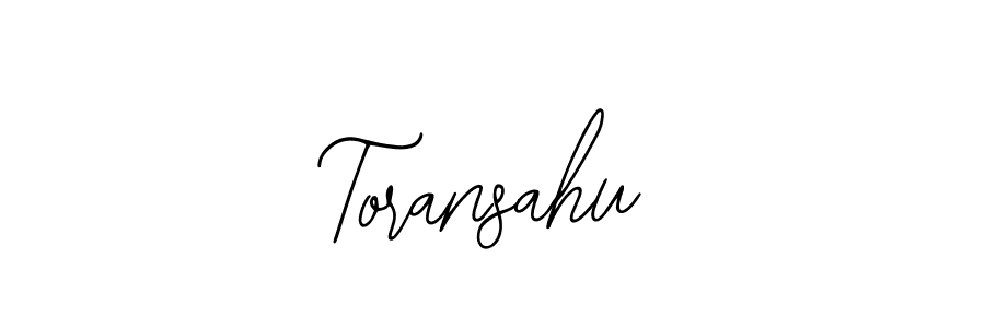 Bearetta-2O07w is a professional signature style that is perfect for those who want to add a touch of class to their signature. It is also a great choice for those who want to make their signature more unique. Get Toransahu name to fancy signature for free. Toransahu signature style 12 images and pictures png