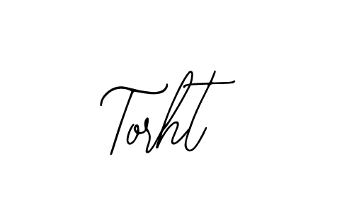 You should practise on your own different ways (Bearetta-2O07w) to write your name (Torht) in signature. don't let someone else do it for you. Torht signature style 12 images and pictures png