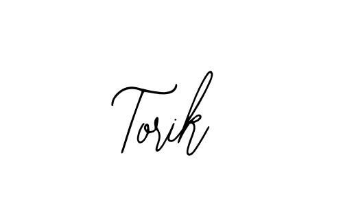 Design your own signature with our free online signature maker. With this signature software, you can create a handwritten (Bearetta-2O07w) signature for name Torik. Torik signature style 12 images and pictures png