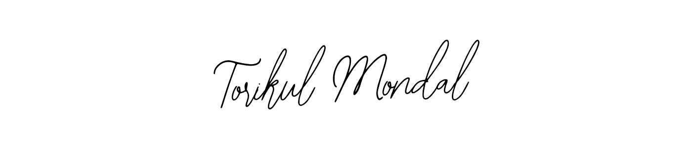 The best way (Bearetta-2O07w) to make a short signature is to pick only two or three words in your name. The name Torikul Mondal include a total of six letters. For converting this name. Torikul Mondal signature style 12 images and pictures png