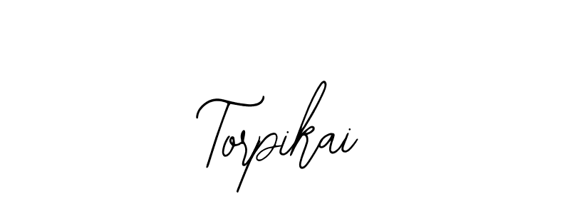 How to make Torpikai name signature. Use Bearetta-2O07w style for creating short signs online. This is the latest handwritten sign. Torpikai signature style 12 images and pictures png