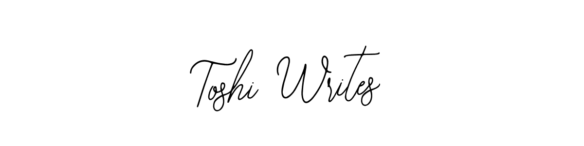 The best way (Bearetta-2O07w) to make a short signature is to pick only two or three words in your name. The name Toshi Writes include a total of six letters. For converting this name. Toshi Writes signature style 12 images and pictures png