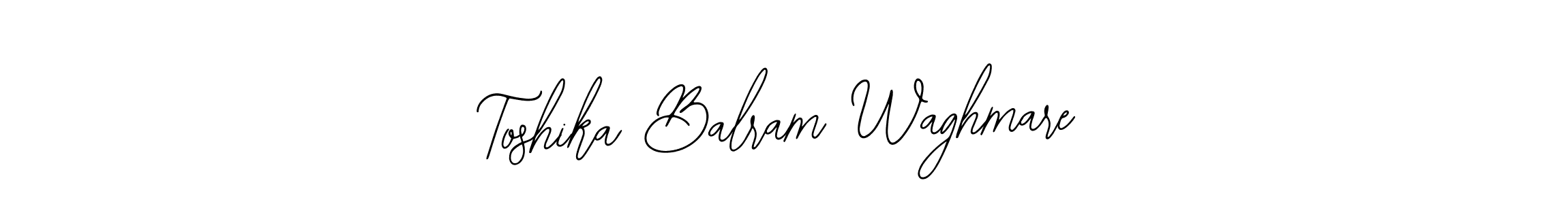 Create a beautiful signature design for name Toshika Balram Waghmare. With this signature (Bearetta-2O07w) fonts, you can make a handwritten signature for free. Toshika Balram Waghmare signature style 12 images and pictures png