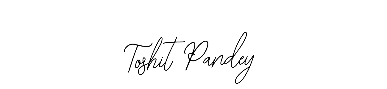 Toshit Pandey stylish signature style. Best Handwritten Sign (Bearetta-2O07w) for my name. Handwritten Signature Collection Ideas for my name Toshit Pandey. Toshit Pandey signature style 12 images and pictures png