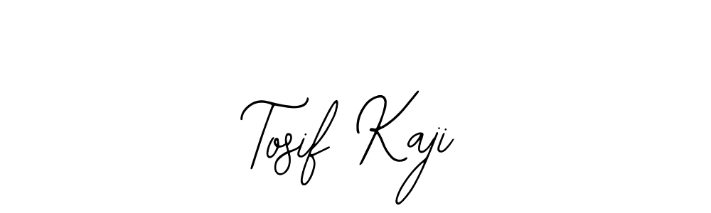 How to make Tosif Kaji name signature. Use Bearetta-2O07w style for creating short signs online. This is the latest handwritten sign. Tosif Kaji signature style 12 images and pictures png