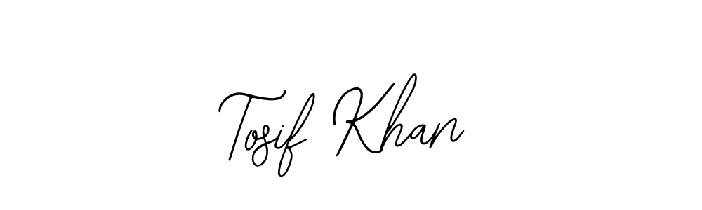 Also You can easily find your signature by using the search form. We will create Tosif Khan name handwritten signature images for you free of cost using Bearetta-2O07w sign style. Tosif Khan signature style 12 images and pictures png