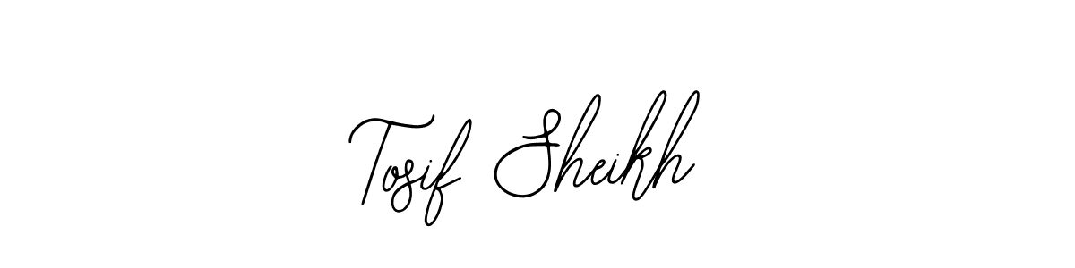 Tosif Sheikh stylish signature style. Best Handwritten Sign (Bearetta-2O07w) for my name. Handwritten Signature Collection Ideas for my name Tosif Sheikh. Tosif Sheikh signature style 12 images and pictures png