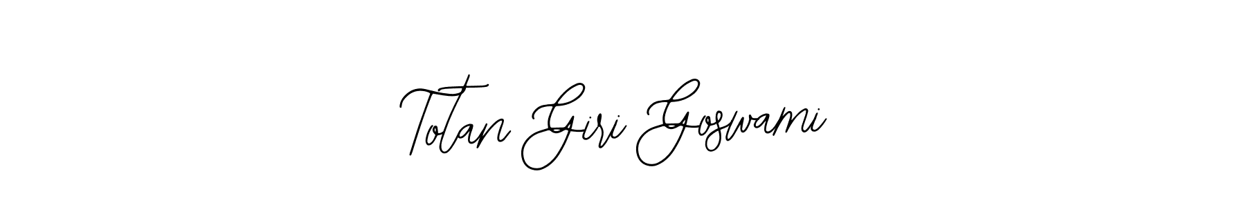 The best way (Bearetta-2O07w) to make a short signature is to pick only two or three words in your name. The name Totan Giri Goswami include a total of six letters. For converting this name. Totan Giri Goswami signature style 12 images and pictures png